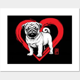 I Love My Pug - I Love my dog - Darling dog Posters and Art